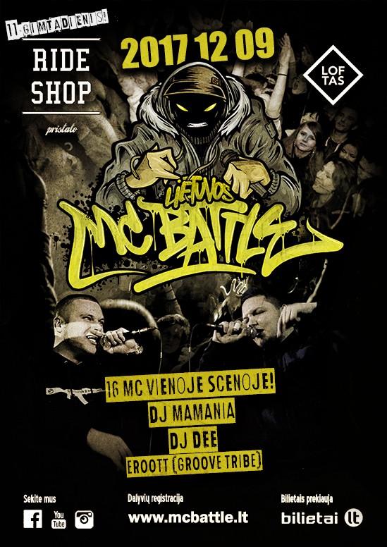 Iki Lietuvos MC Battle 2017 Lofte liko mažiau nei 10 dienų